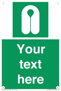 Custom sign safe condition Lifejacket